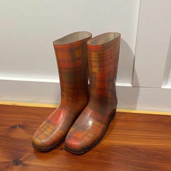 Women’s rain boots, mid vintage waterproof size 35 - Picture 1 of 4